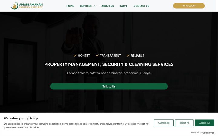 Screenshot of amaniamanah.com