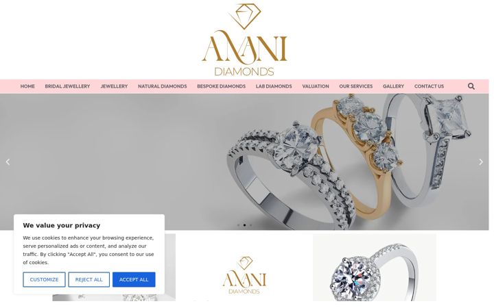 Screenshot of amanidiamonds.com