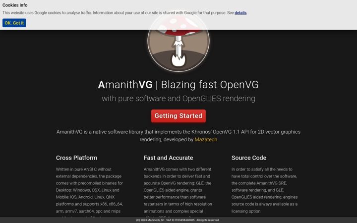 Screenshot of amanithvg.com