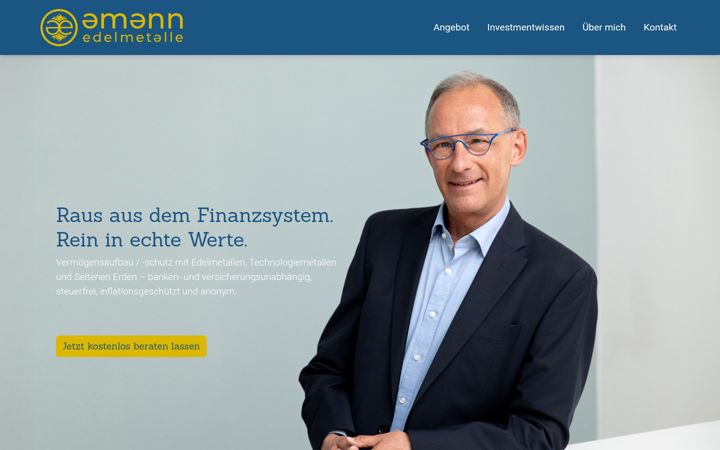 Screenshot of amann-edelmetalle.de