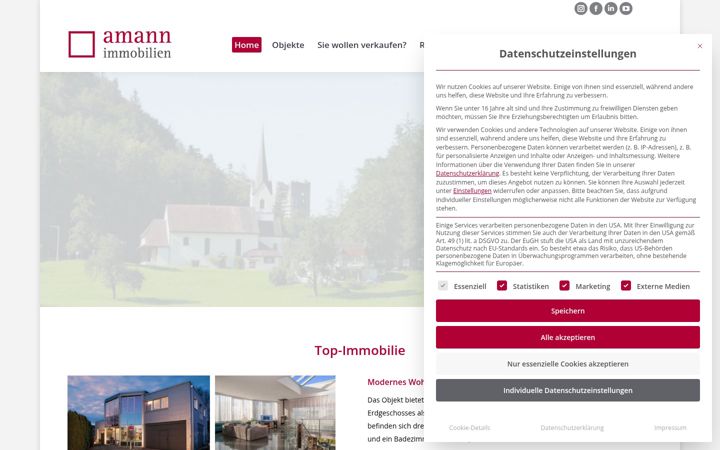 Képernyőkép: amann-immobilien.com