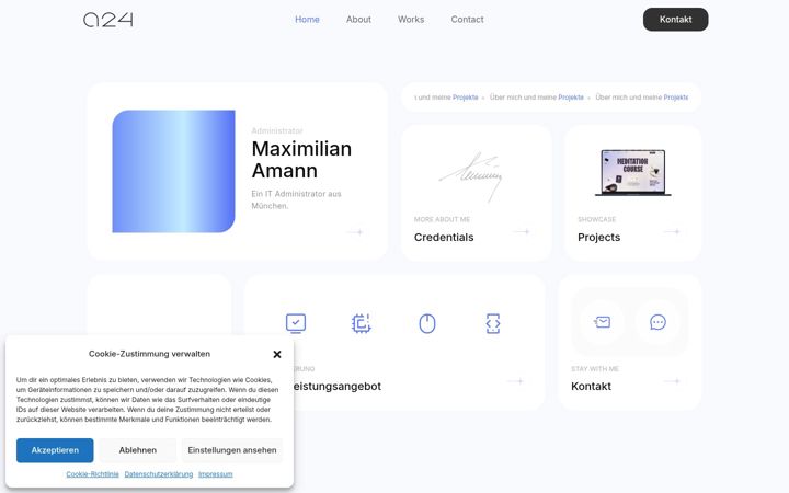 Screenshot of amann24.de
