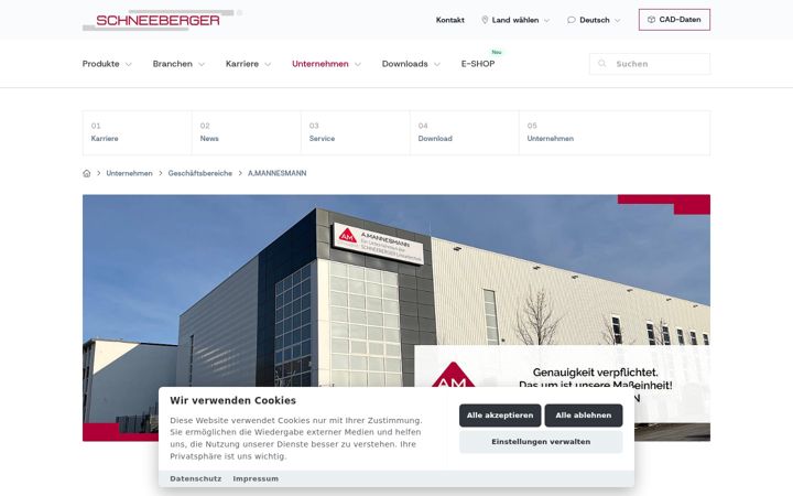 Screenshot of amannesmann.de