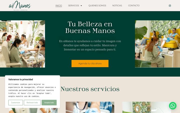 Screenshot of amanostenerife.es