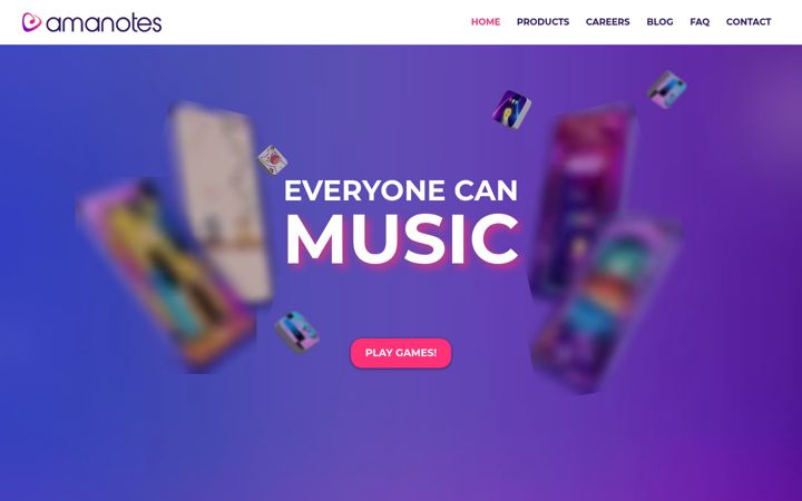 Screenshot of amanotes.com