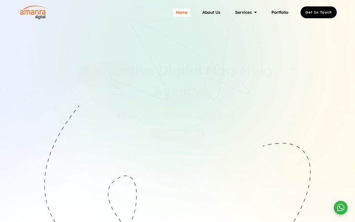 Screenshot of amanradigital.com