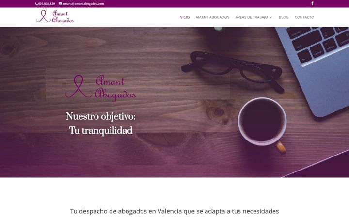 Screenshot of amantabogados.com