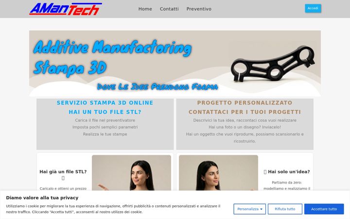 Captura de pantalla de amantech.it