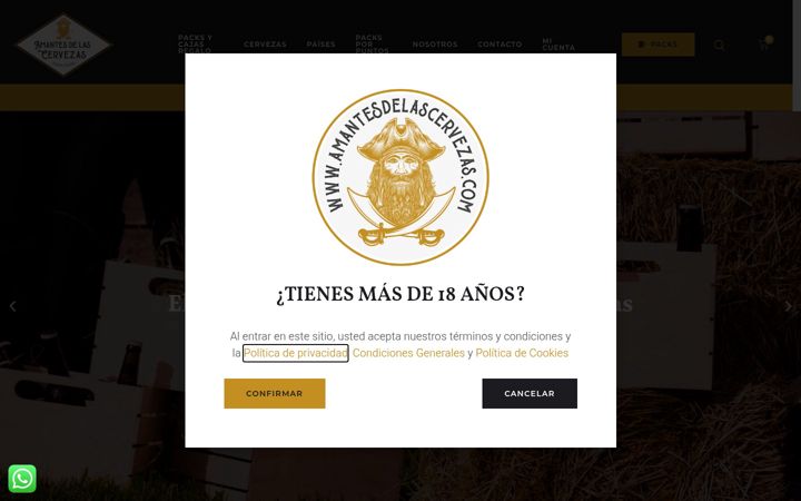 Kuvakaappaus sivustosta amantesdelascervezas.com