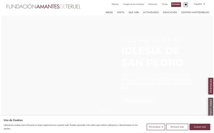 Screenshot of amantesdeteruel.es