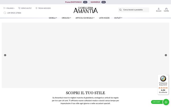Screenshot of amantia.it