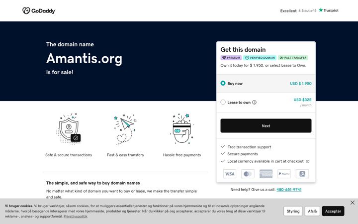 Screenshot of amantis.org