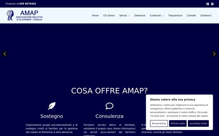 Screenshot of amap-alzheimer.it