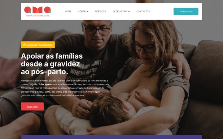 Skjámynd af amaparentalidade.pt