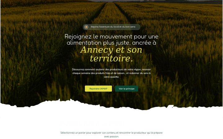 Screenshot of amapatate.fr