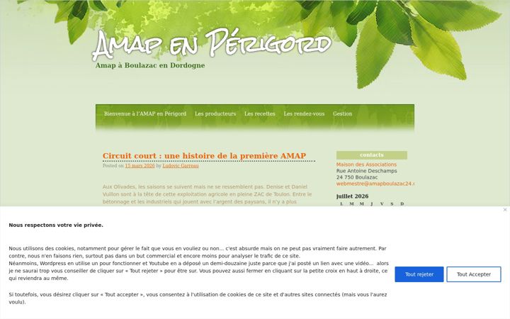 Screenshot of amapboulazac24.org