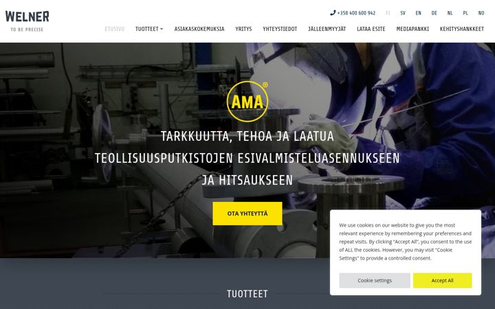 Screenshot of amapipetools.fi