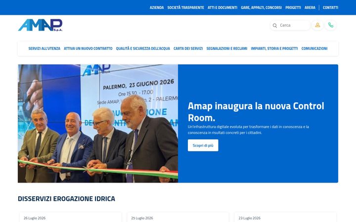 Screenshot of amapspa.it