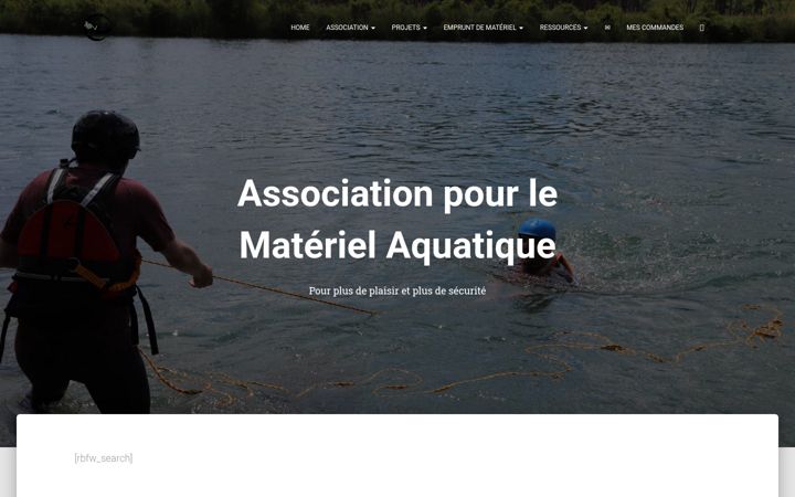 Screenshot of amaqua.ch