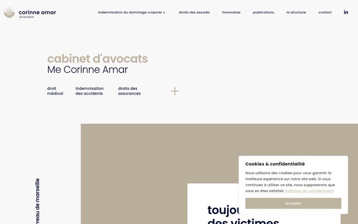 Snímek obrazovky amar-avocat.fr