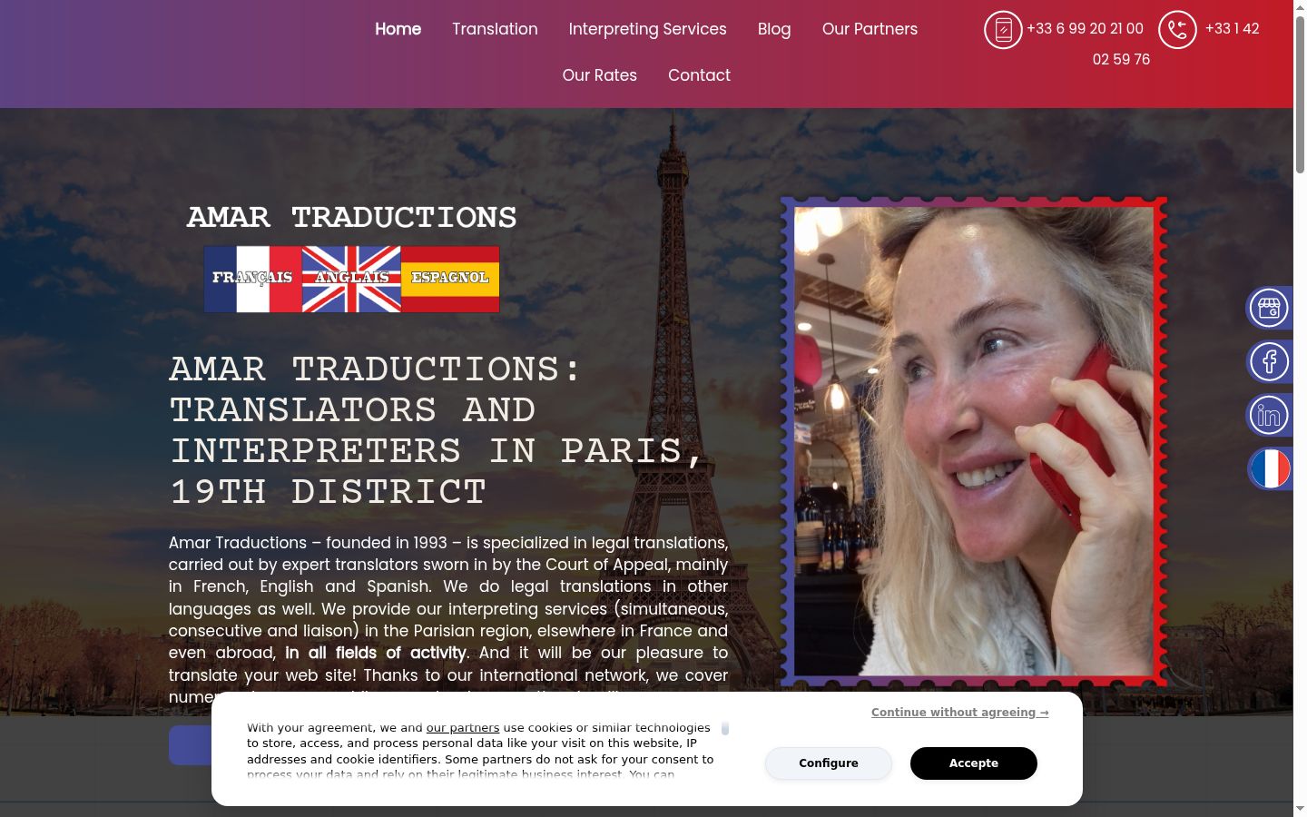 Screenshot van de toestemmingsbanner zoals getoond vóór enige interactie