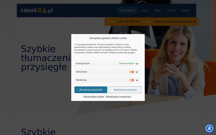 Screenshot of amar24.eu