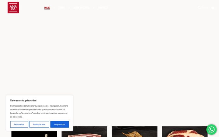 Ekrānuzņēmums no amaracarnessupremas.es
