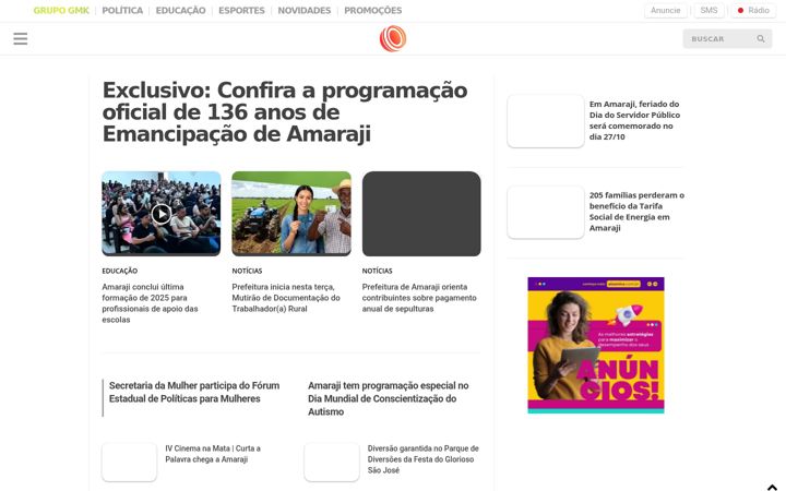 Zrzut ekranu amarajiagora.com