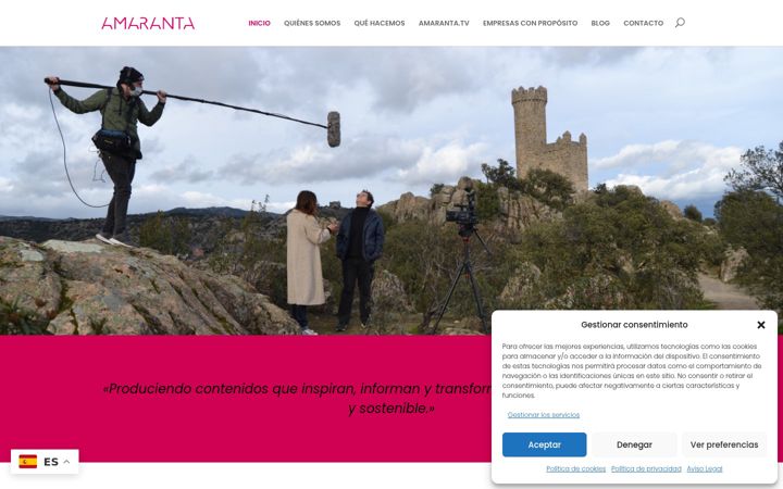 Screenshot of amaranta.es
