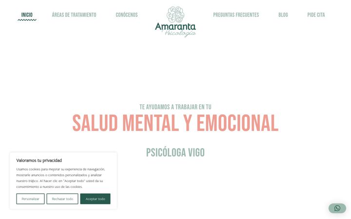 Screenshot of amarantapsicologia.com