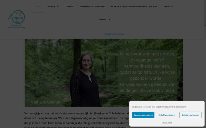 Zrzut ekranu amarapraktijkvoornatuurgeneeskunde.nl