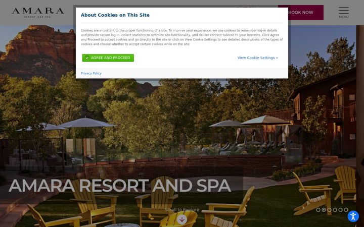 Screenshot of amararesort.com