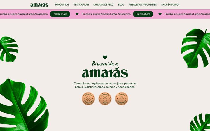 Screenshot of amaras.pe