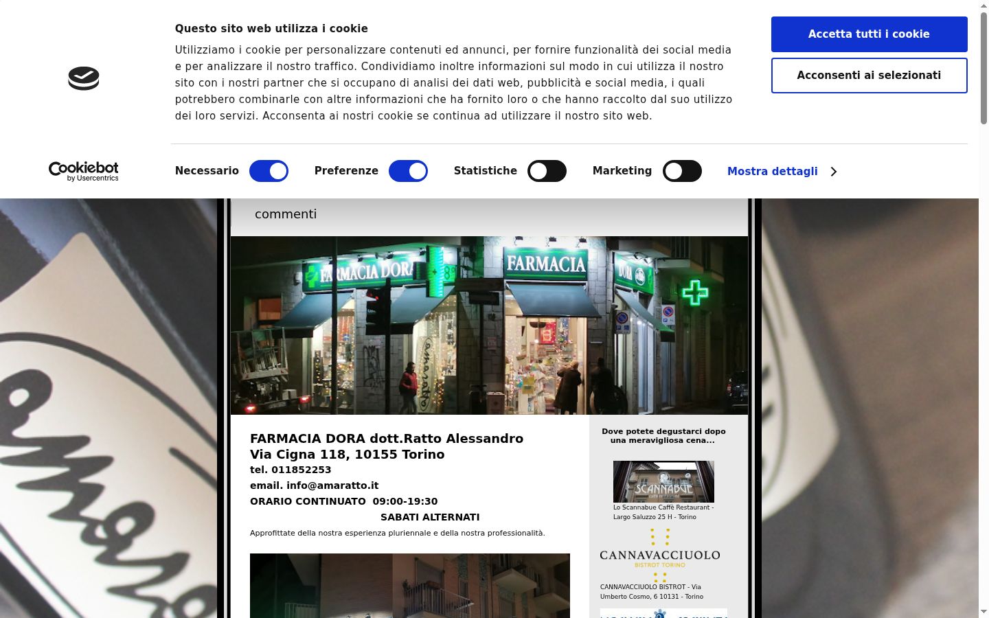 Screenshot des Einwilligungsbanners vor jeglicher Interaktion