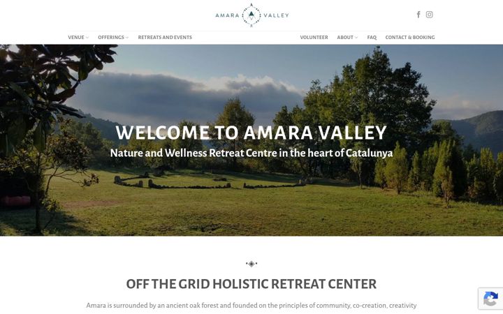Screenshot of amaravalley.com