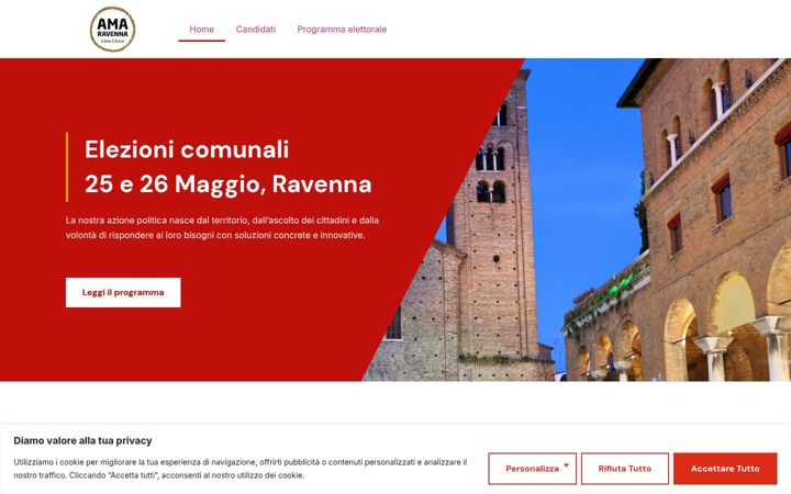 Screenshot of amaravenna.it
