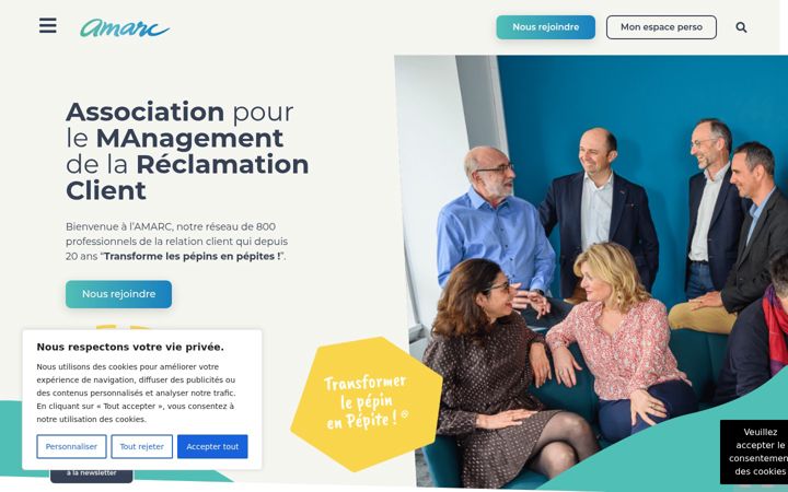 Screenshot of amarc.asso.fr