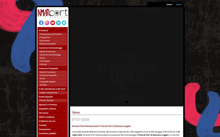 Screenshot of amarcort.it