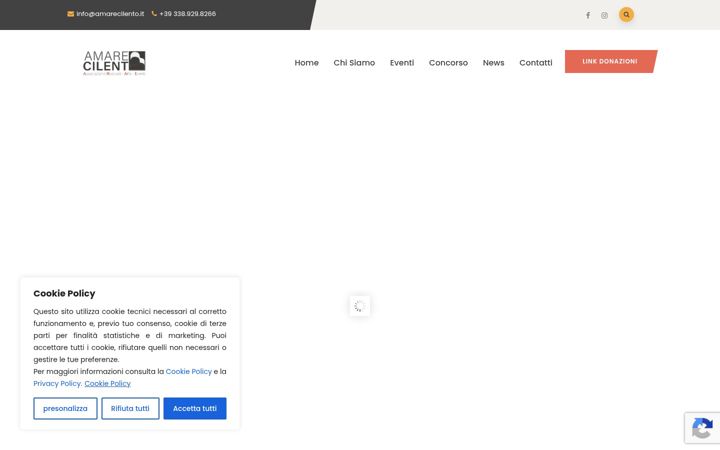 Screenshot of amarecilento.it