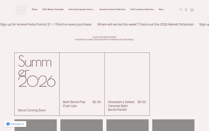 Screenshot of amareibathandbody.com