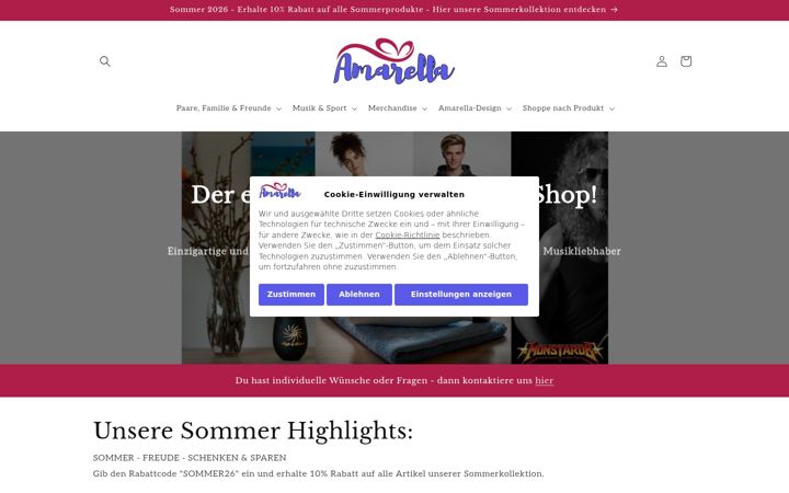 Screenshot of amarella-shop.de