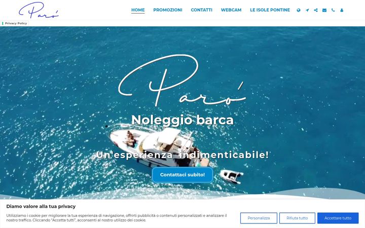 Screenshot of amareponza.com