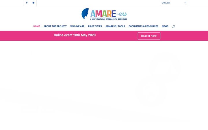 Screenshot of amareproject.eu