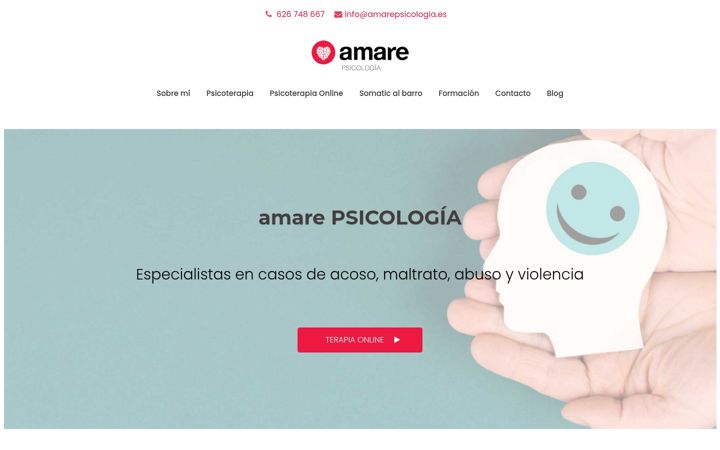 Screenshot of amarepsicologia.es