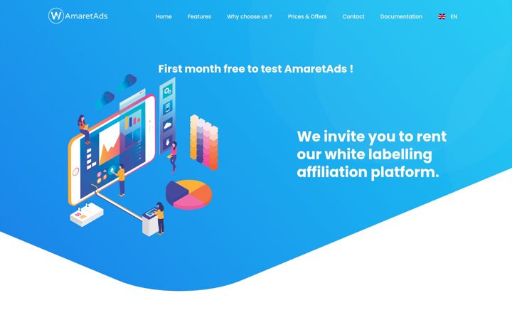 Screenshot of amaretads.me