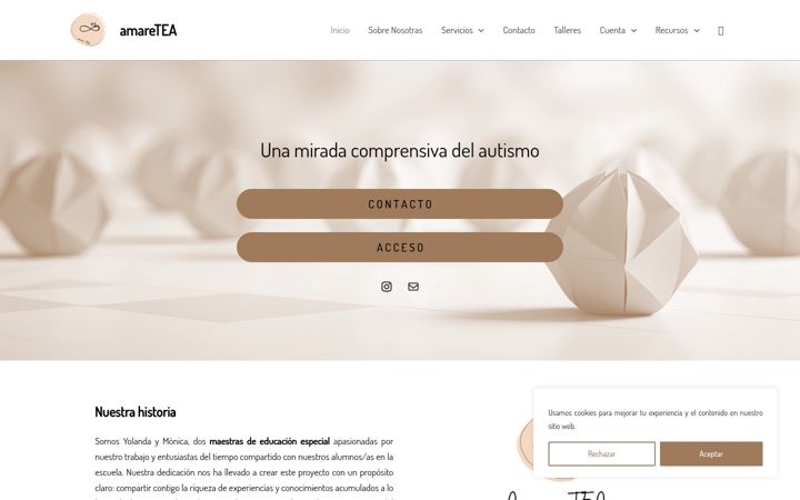 Screenshot of amaretea.es