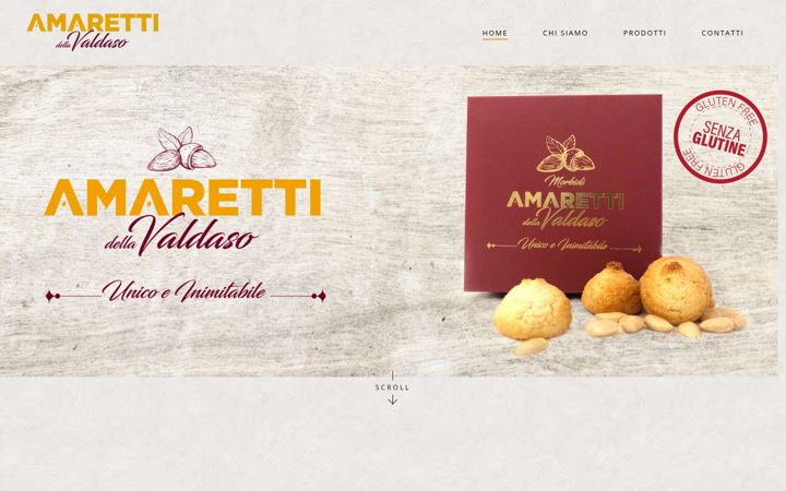 Screenshot of amarettidellavaldaso.it