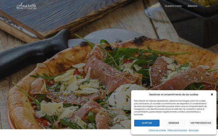 Screenshot of amaretto.es