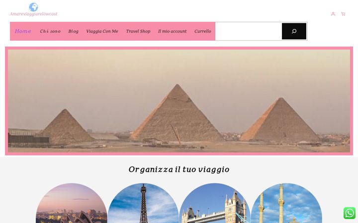 Screenshot of amareviaggiarelowcost.it