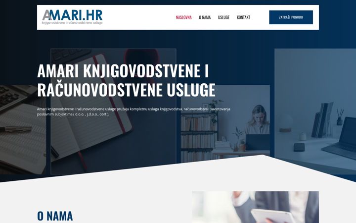 Skærmbillede af amari.hr